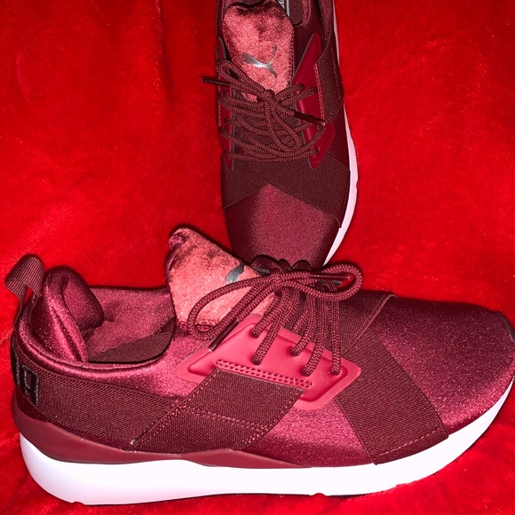 Burgundy Puma Muse 2 Satin 😍 - Picture 5 of 6